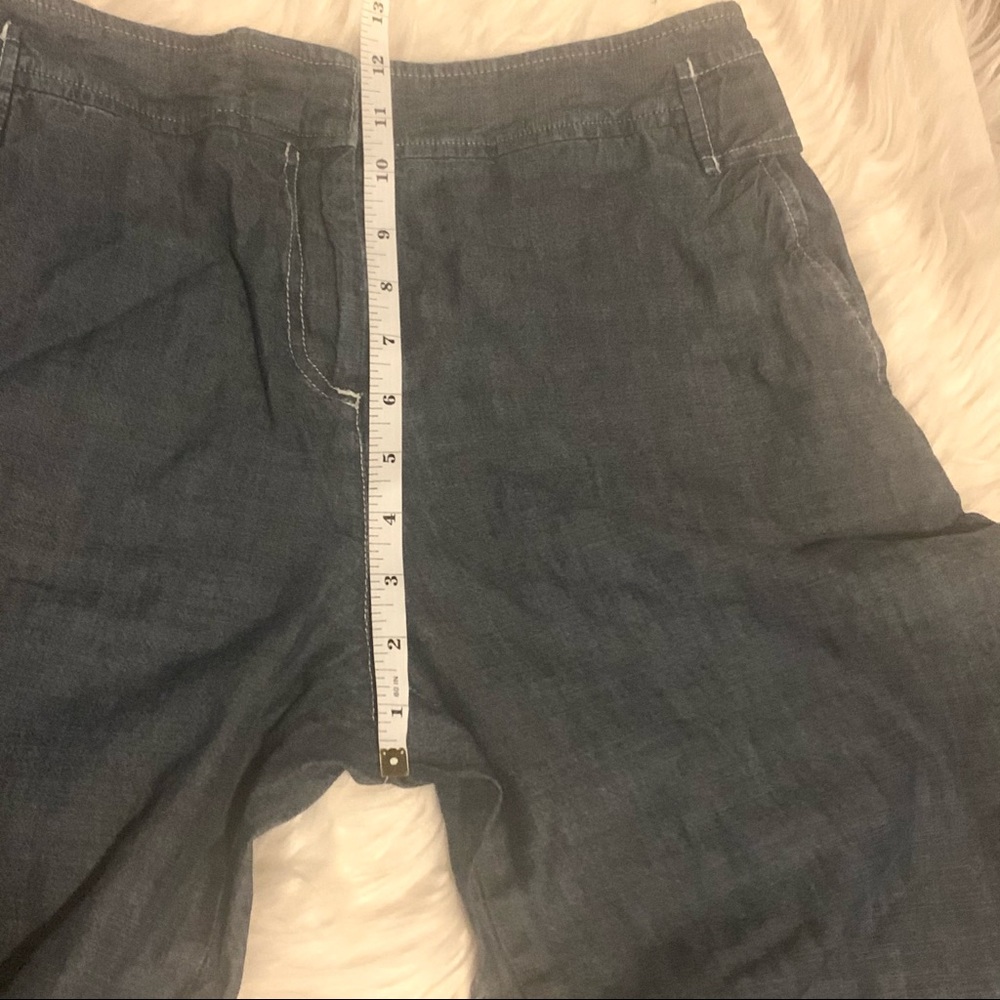 J JILL 100% Cotton Denim Wide Leg Jeans. Size 8 - Picture 9 of 10